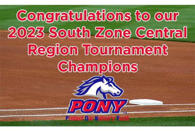 2023 South Zone Central Region Tournament Champions