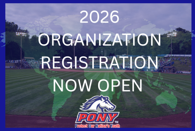 PONY Organization Registration Now Available